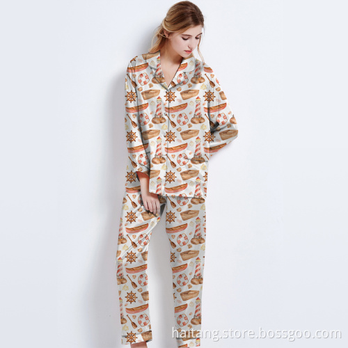 Block Print Fabric Fine Denier Polyester Uniform Fabric